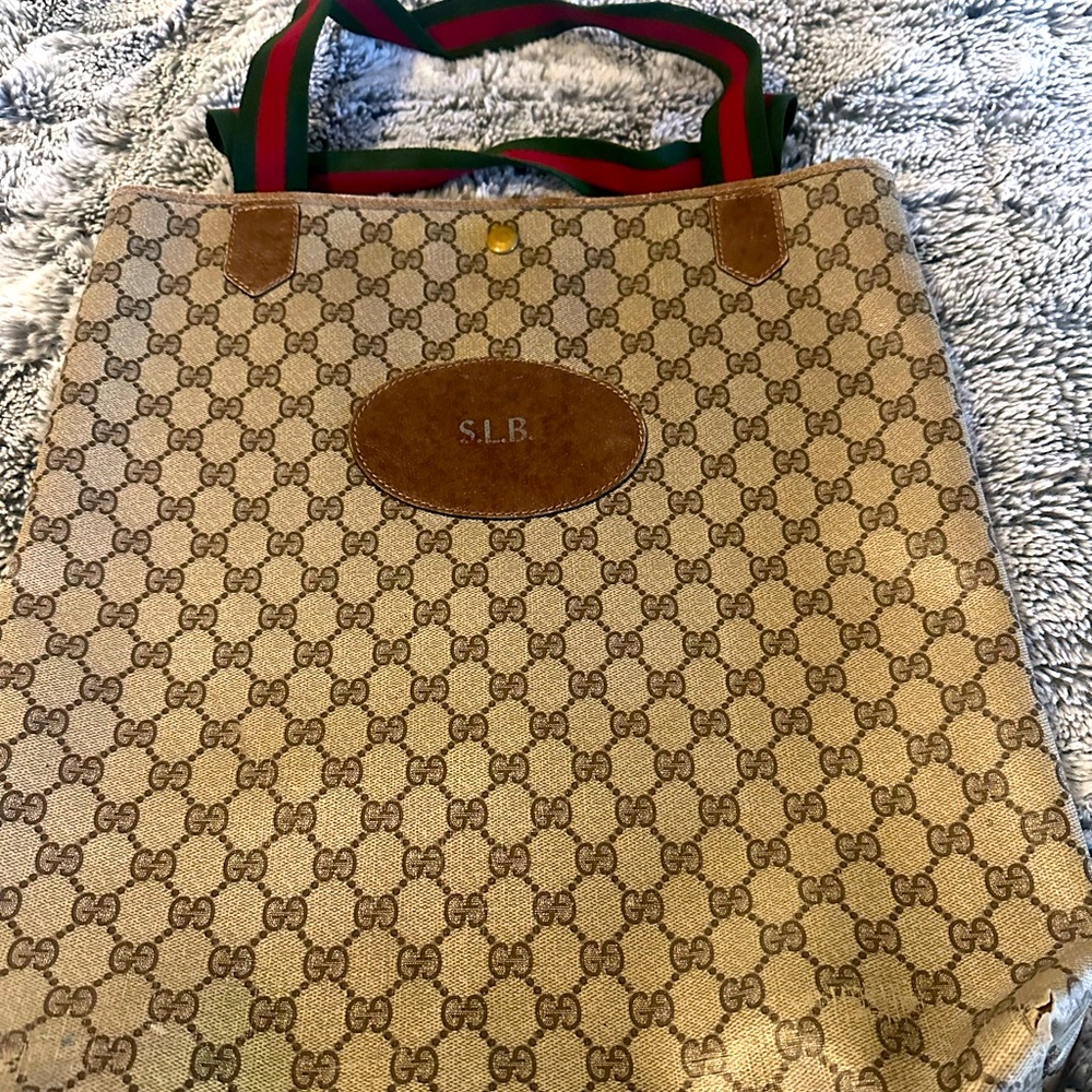 VINTAGE AUTHENTIC GUCCI TOTE